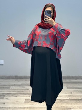 ست کت و سارافون ابروبادی طرحدار( کد 661)