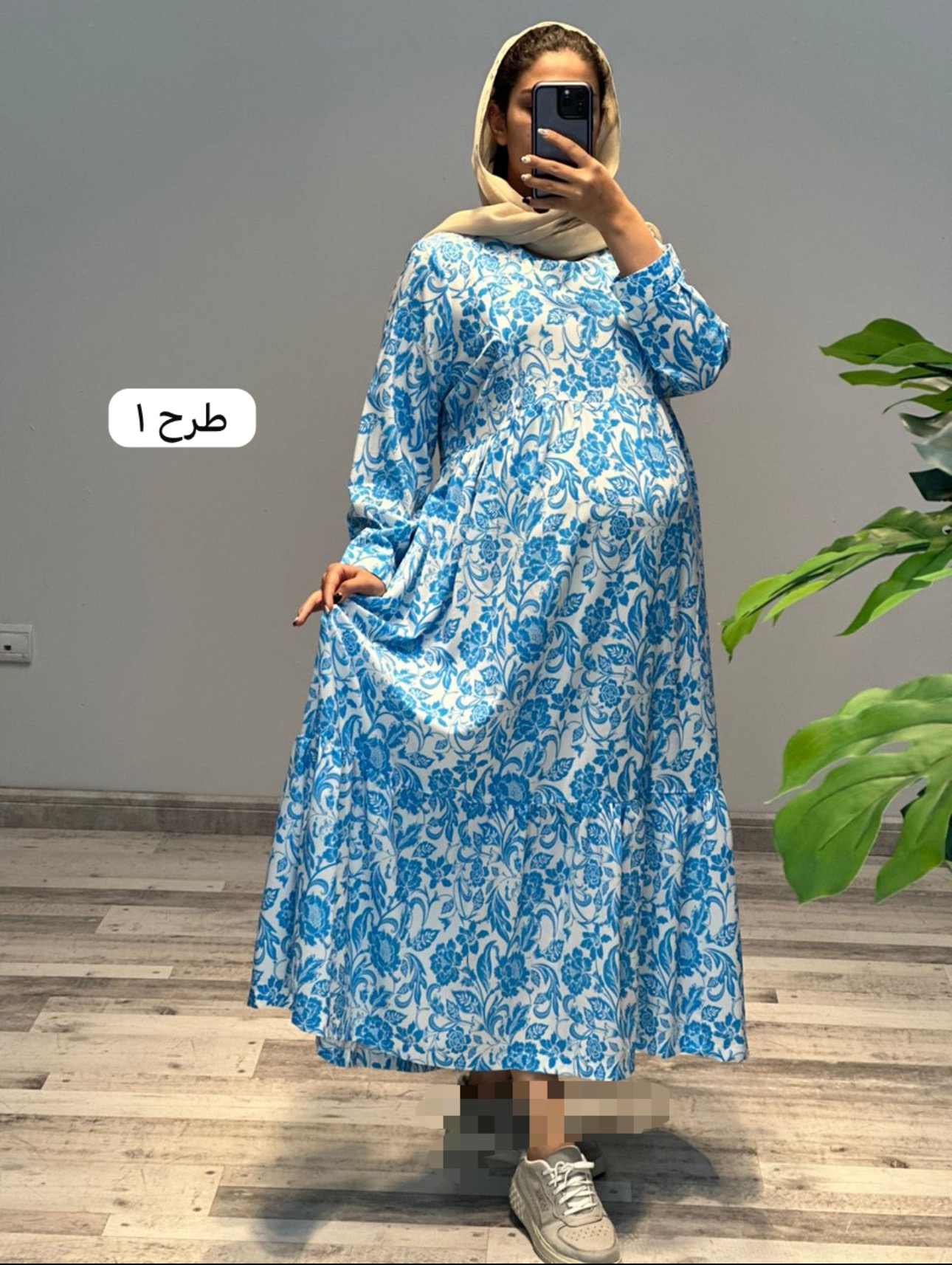 پیراهن-مزونی-طرحدار-بوگاتی(کد-631)