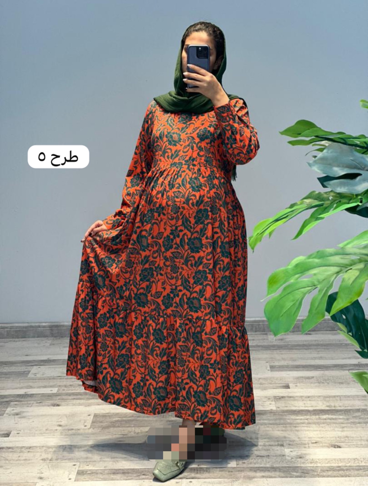 پیراهن-مزونی-طرحدار-بوگاتی(کد-631)